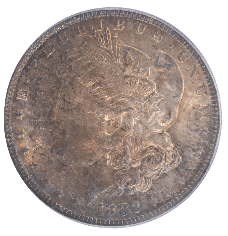 1882-O Morgan Silver Dollar, $1, PCGS MS 64 - Lightly Toned