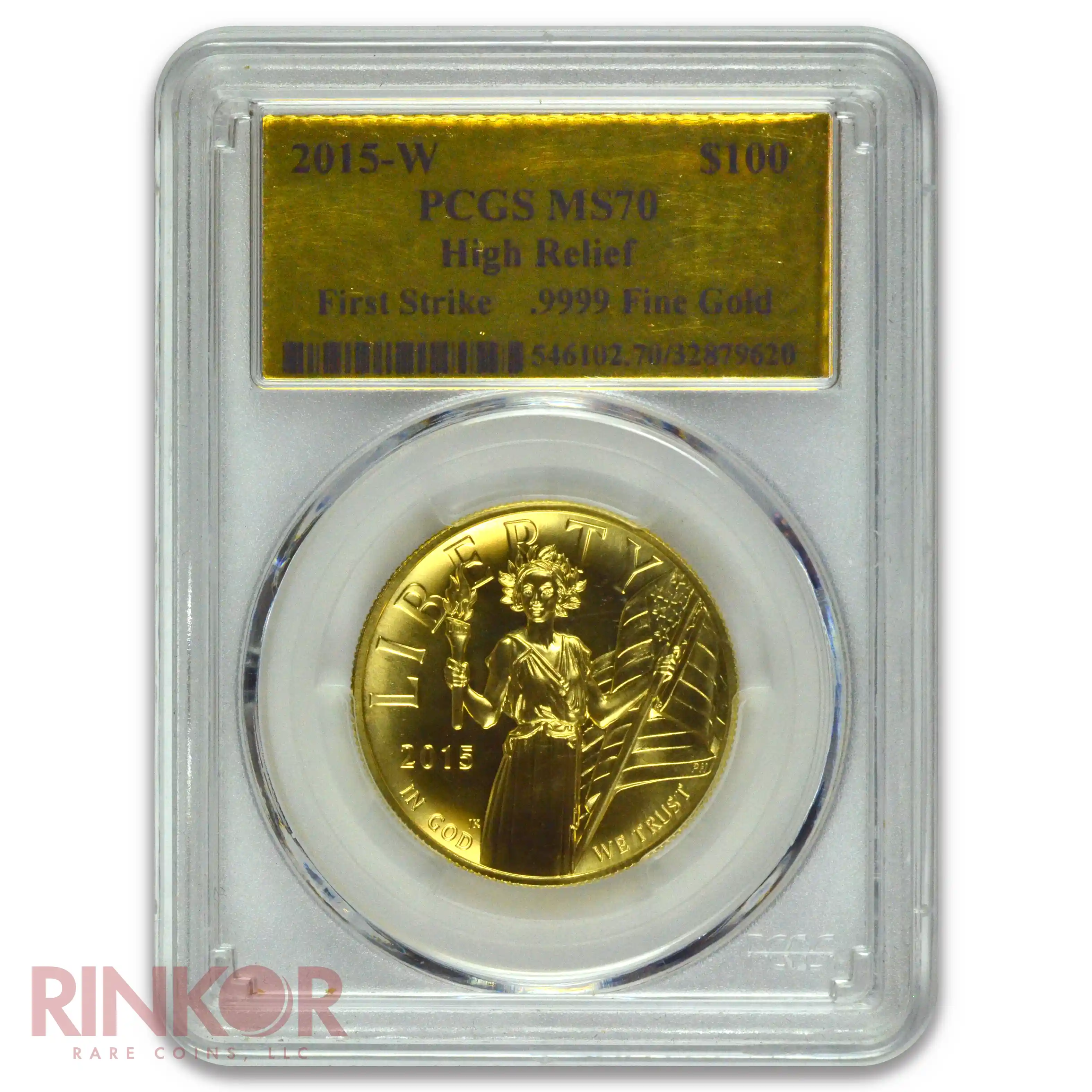 2015-W 1oz American Liberty Gold High Relief First Strike PCGS MS 70