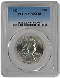 1962 Franklin PCGS (99) FBL 65