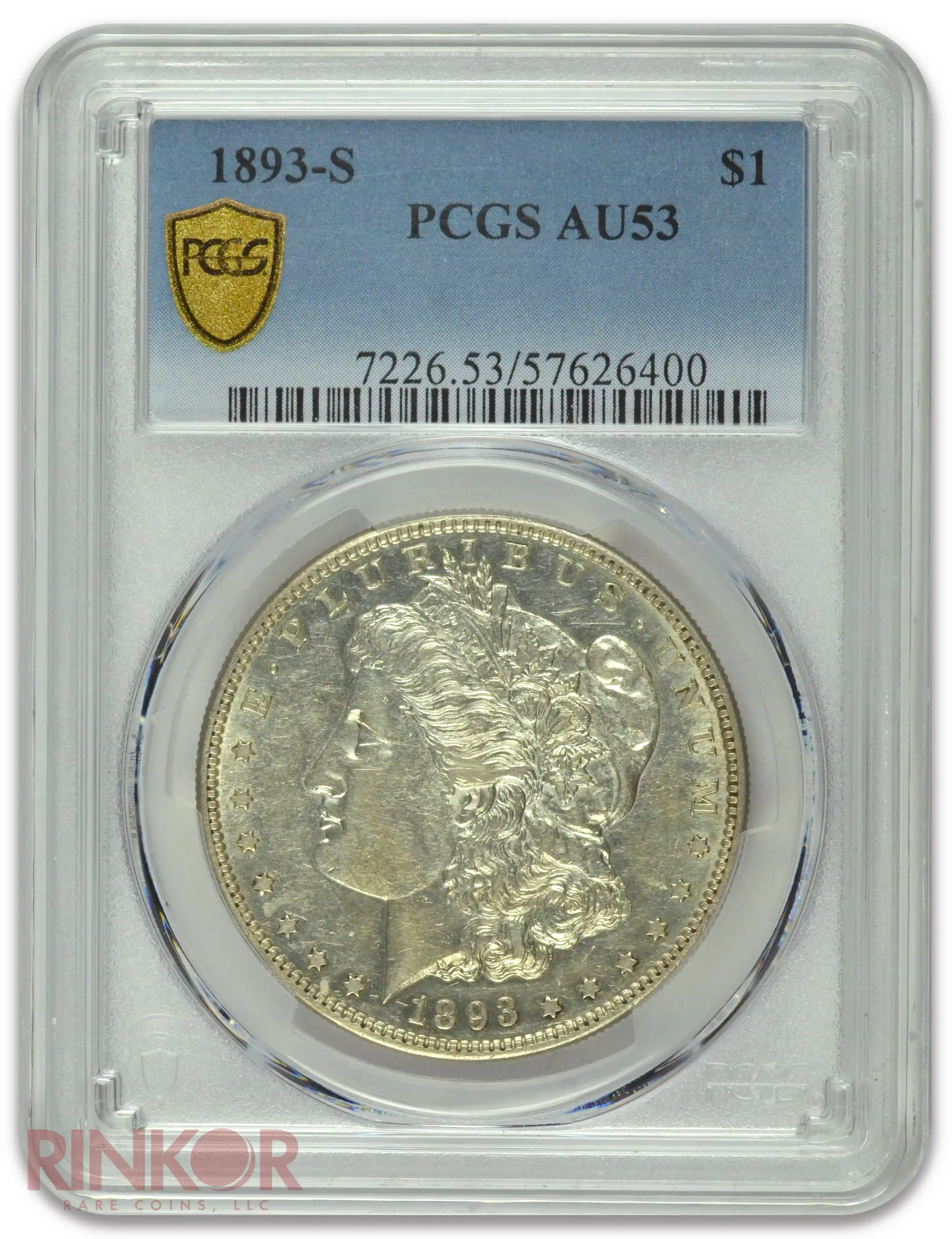 1893-S $1 Morgan Dollar PCGS AU-53