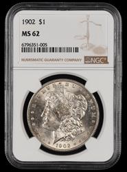 1902 $1 NGC MS62 MS62