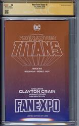 New Teen Titans v2023 #2 CGC 9.8 Signature Series Signed by Clayton Crain 