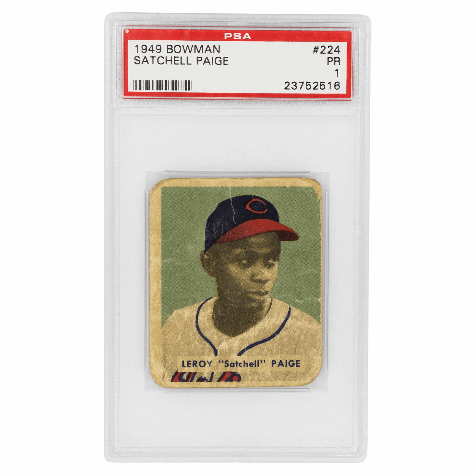 1949 Bowman Satchell Paige #224 PSA PR 1 Cert #23752516
