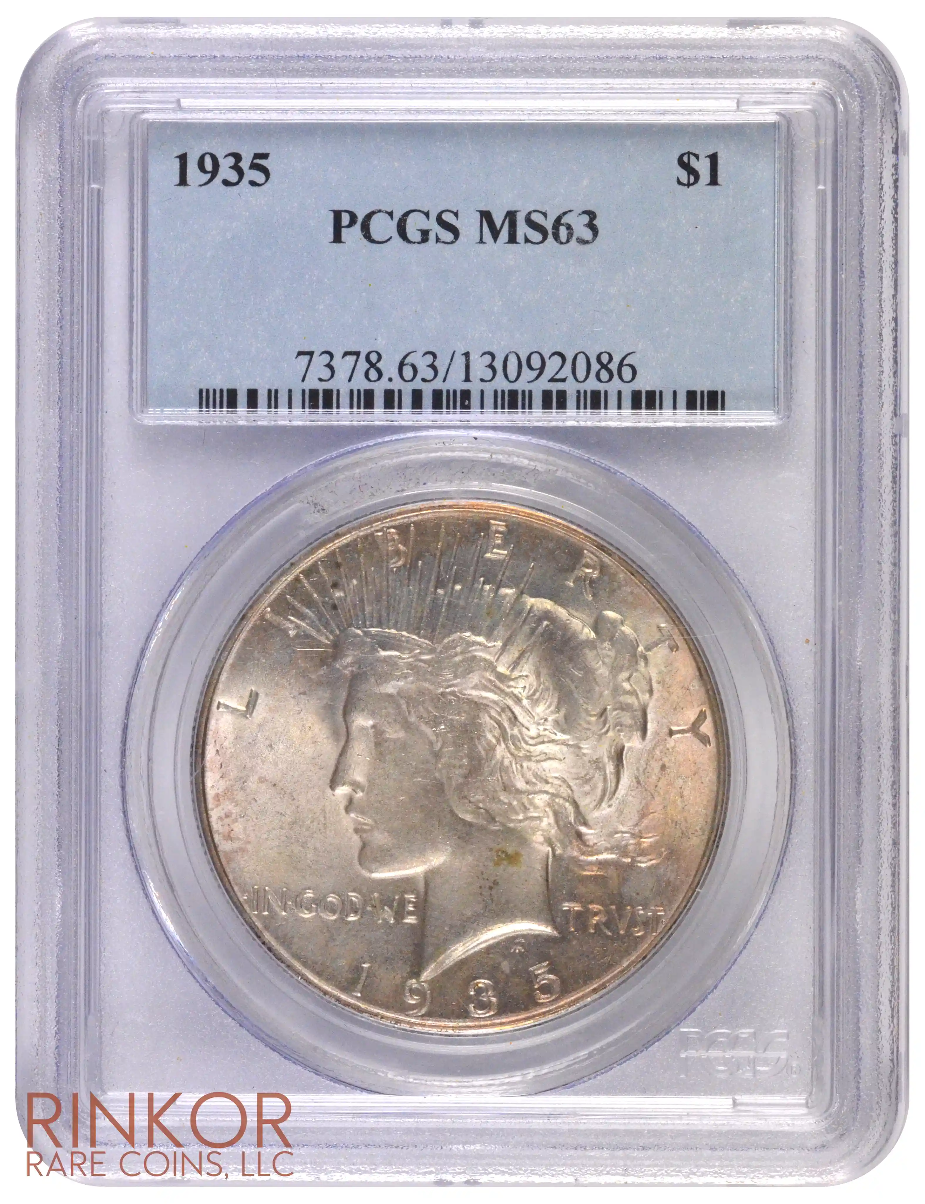 1935 $1 PCGS MS 63