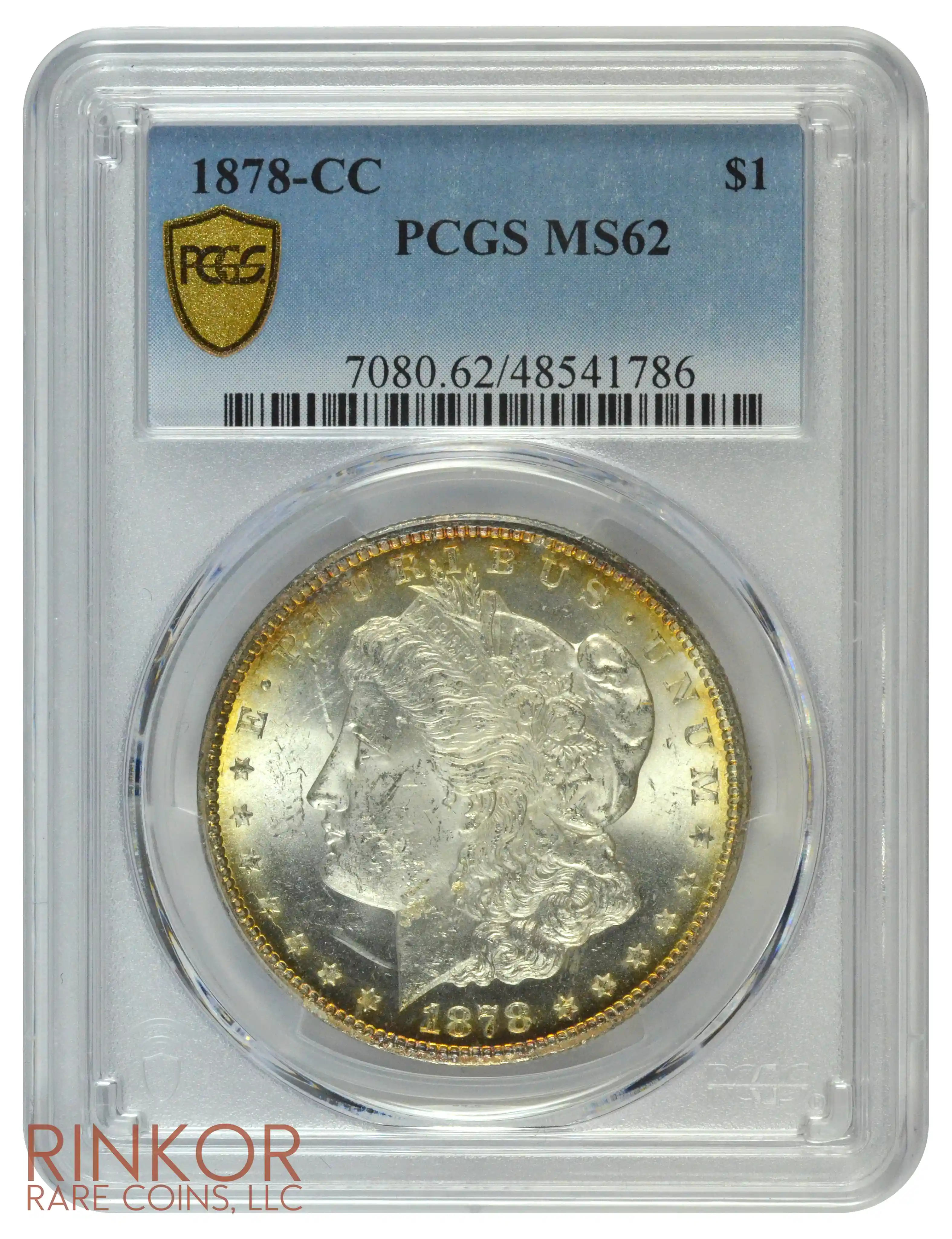 1878-CC $1 PCGS MS 62
