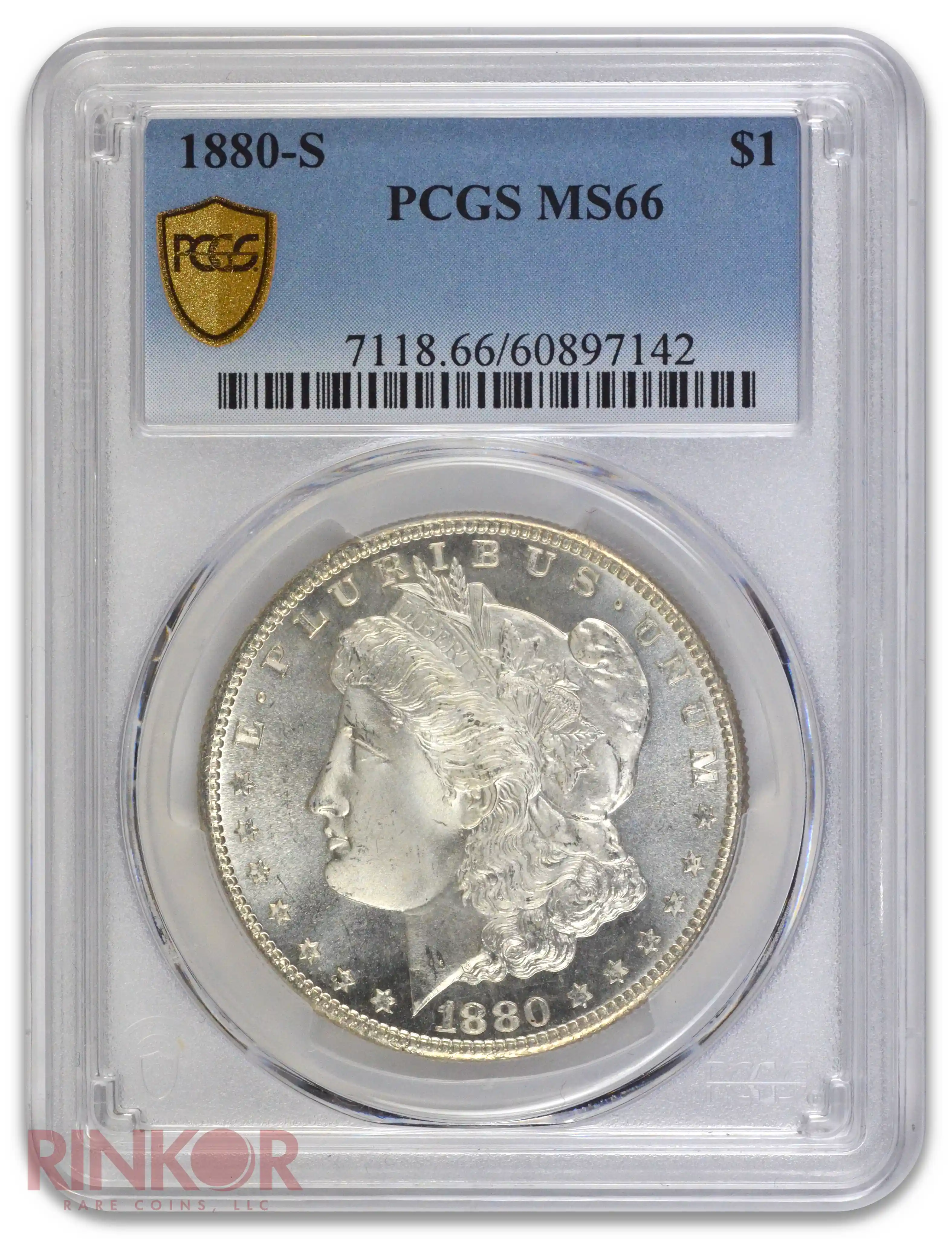 1880-S $1 Morgan Dollar PCGS MS 66