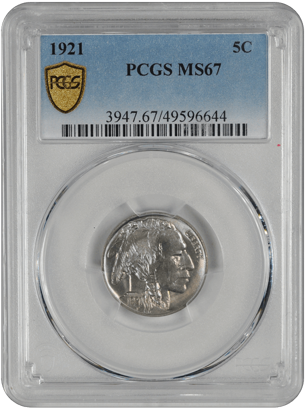 1921 Buffalo PCGS MS 67