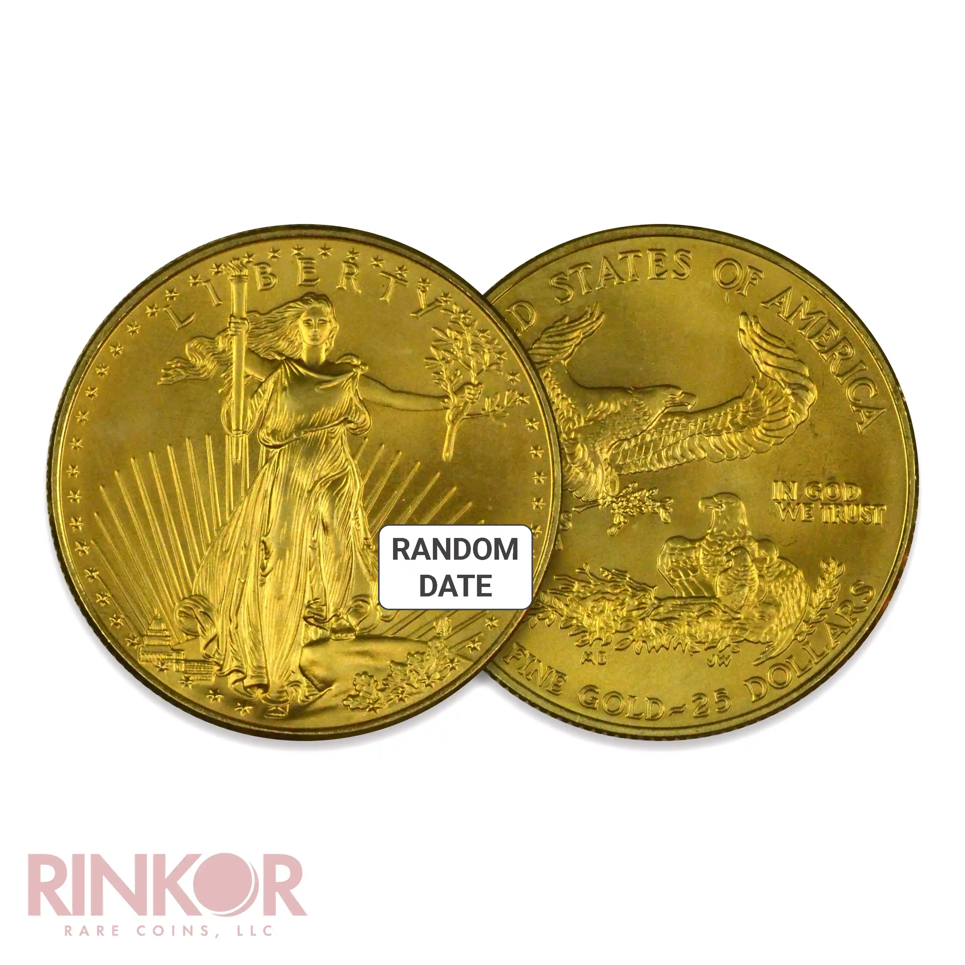 1/2oz American Gold Eagle Gem BU (Random Date)