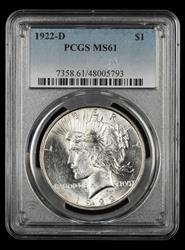 1922-D $1 PCGS MS 61