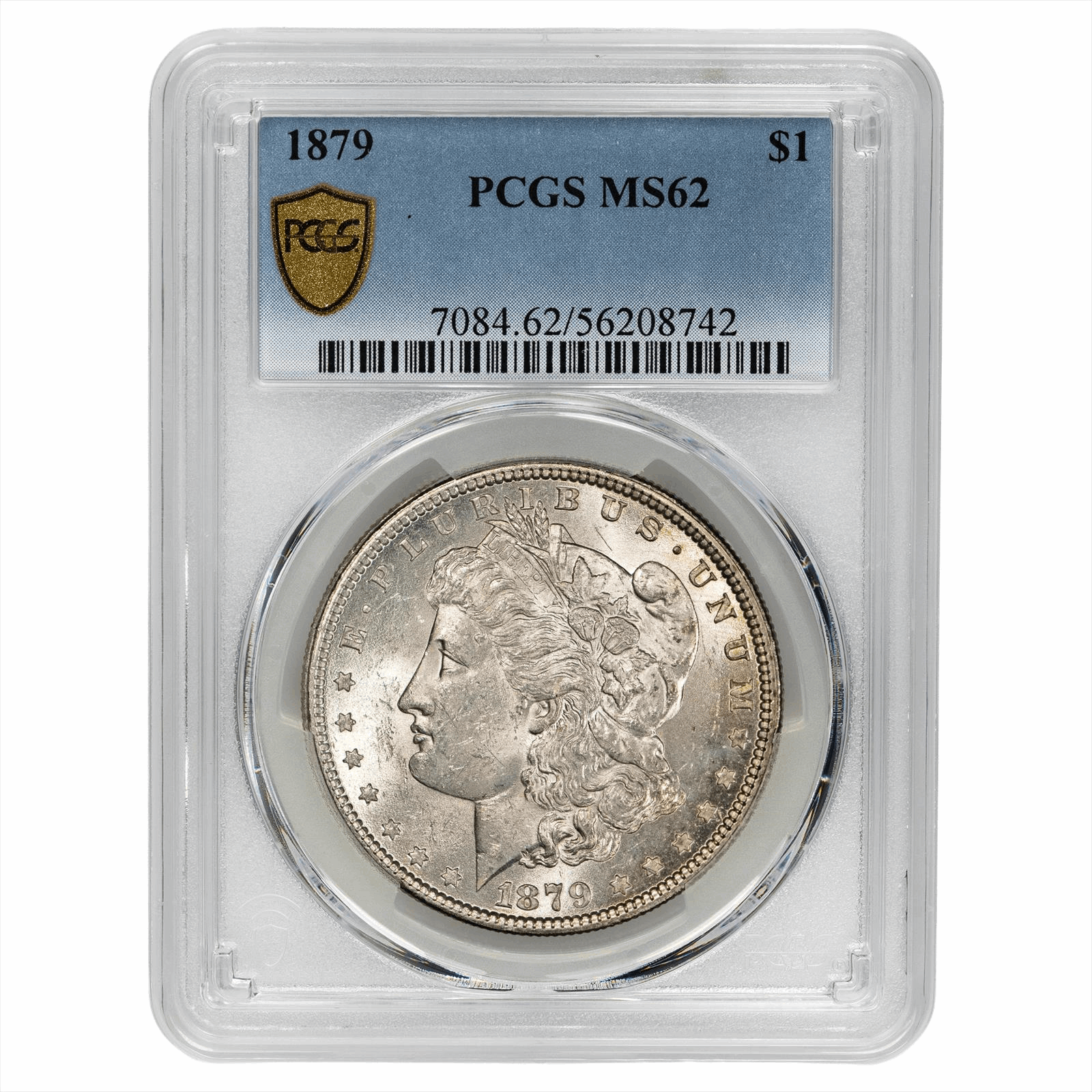 1879 Morgan Silver Dollar $1 PCGS MS 62