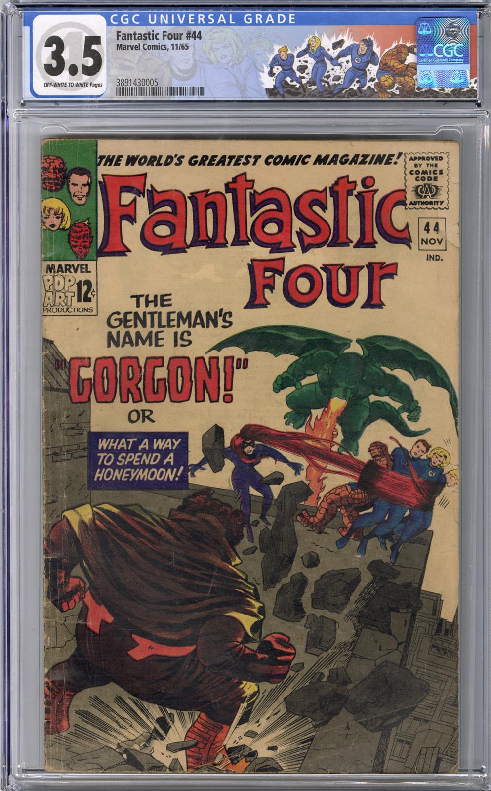 Fantastic Four #44 CGC 3.5 3.5