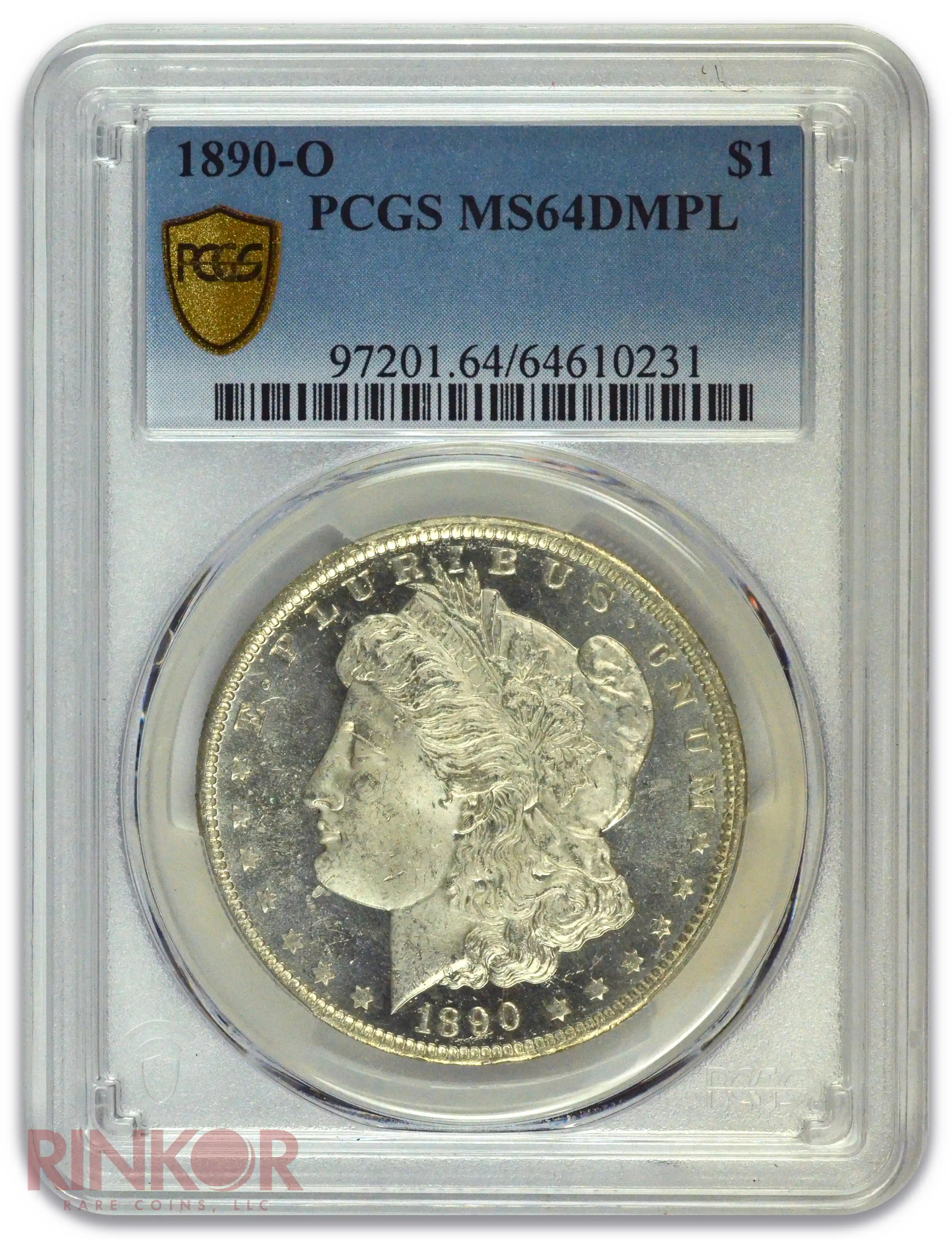 1890-O $1 Morgan Dollar PCGS MS 64 DMPL
