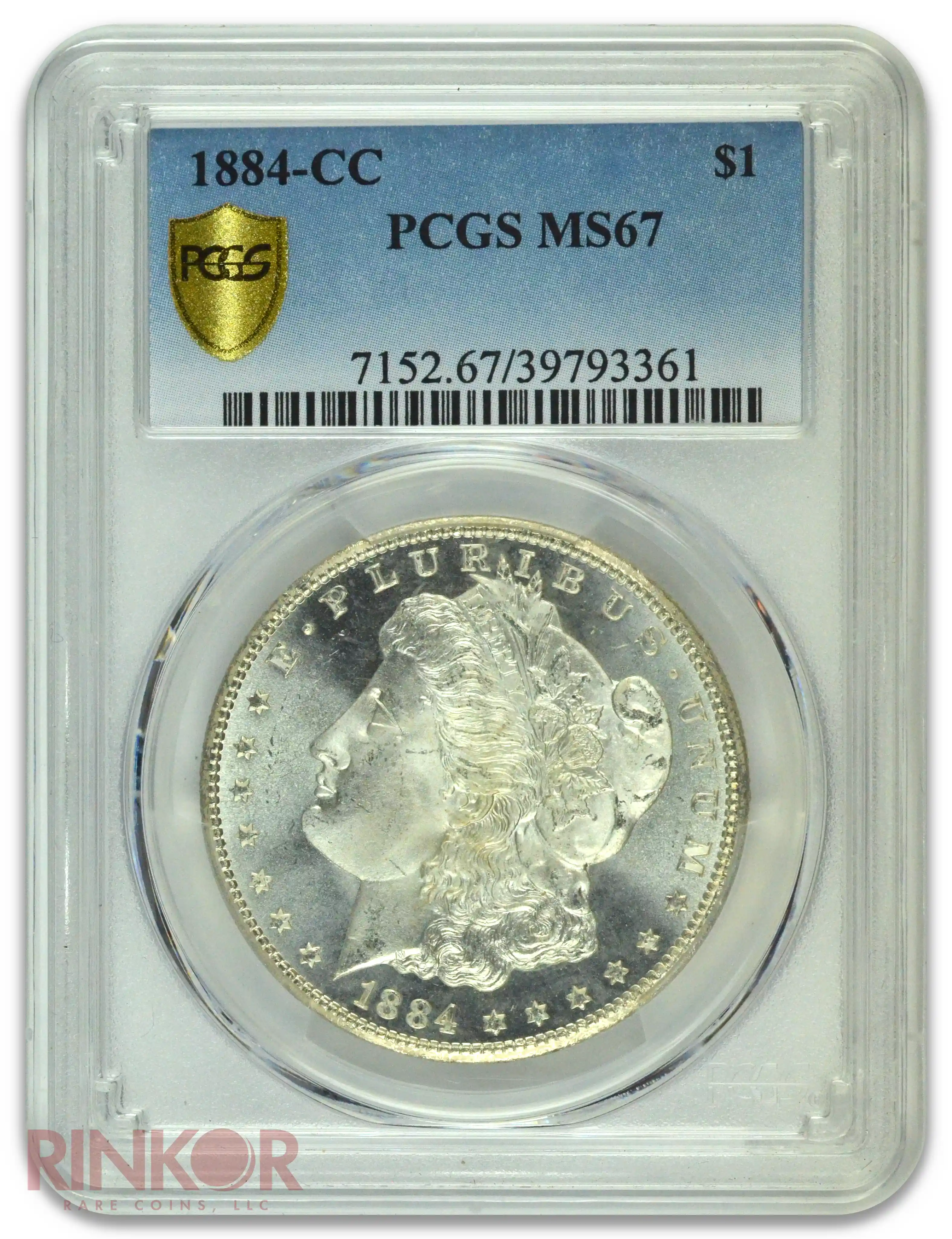 1884-CC $1 Morgan Dollar PCGS MS 67