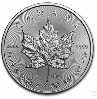 Silver Canadian Maple Leaf 1-oz