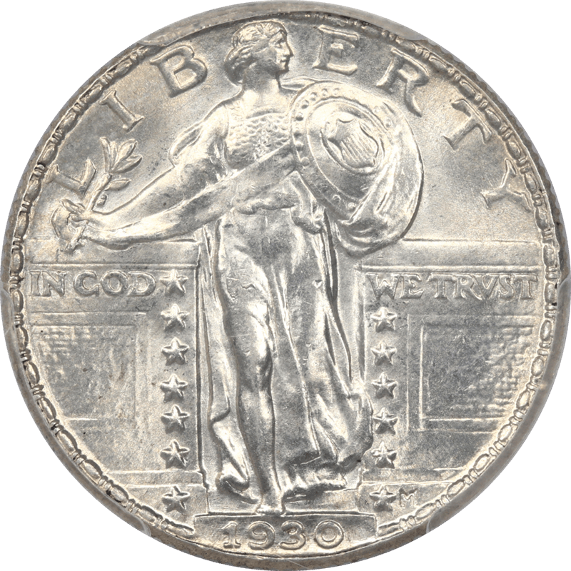 1930 Standing Liberty Quarter 25c PCGS MS65FH Frosty White Coin