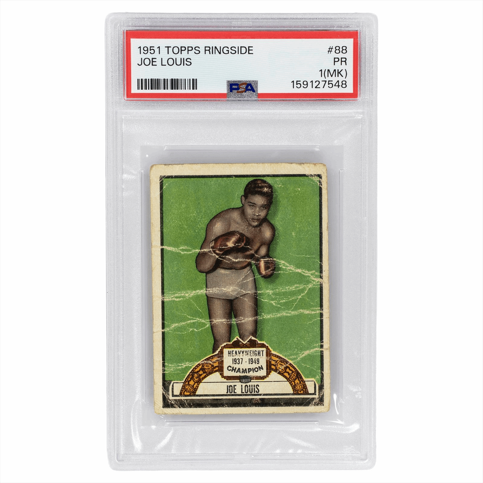 1951 Topps Ringside Joe Louis #88 PSA PR 1 (MK) Cert #159127548