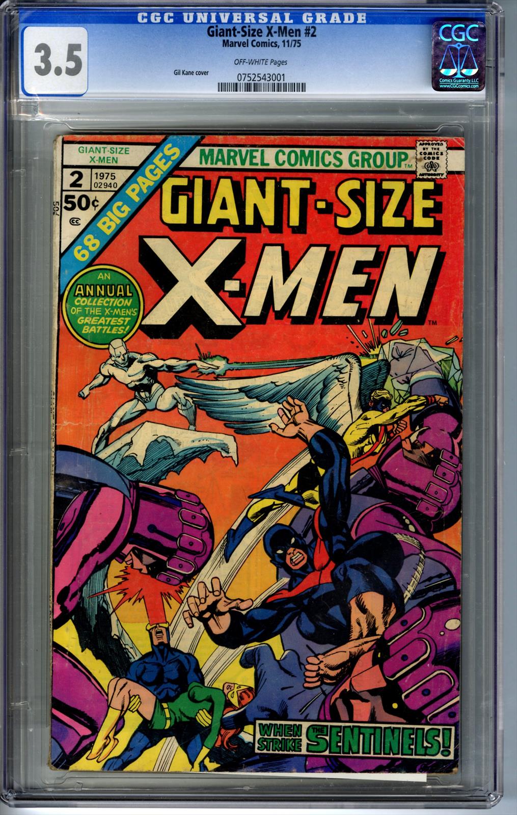 Giant-Size X Men #2 CGC 3.5 3.5