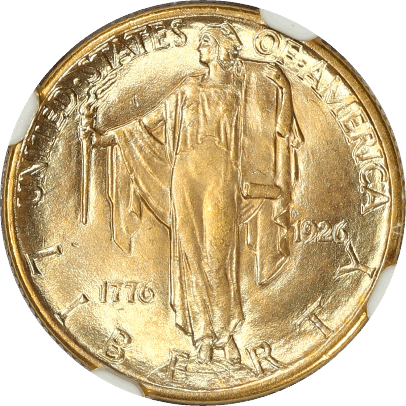1926 Sesquicentennial $2.50 , NGC MS 63 - Nice Original Color