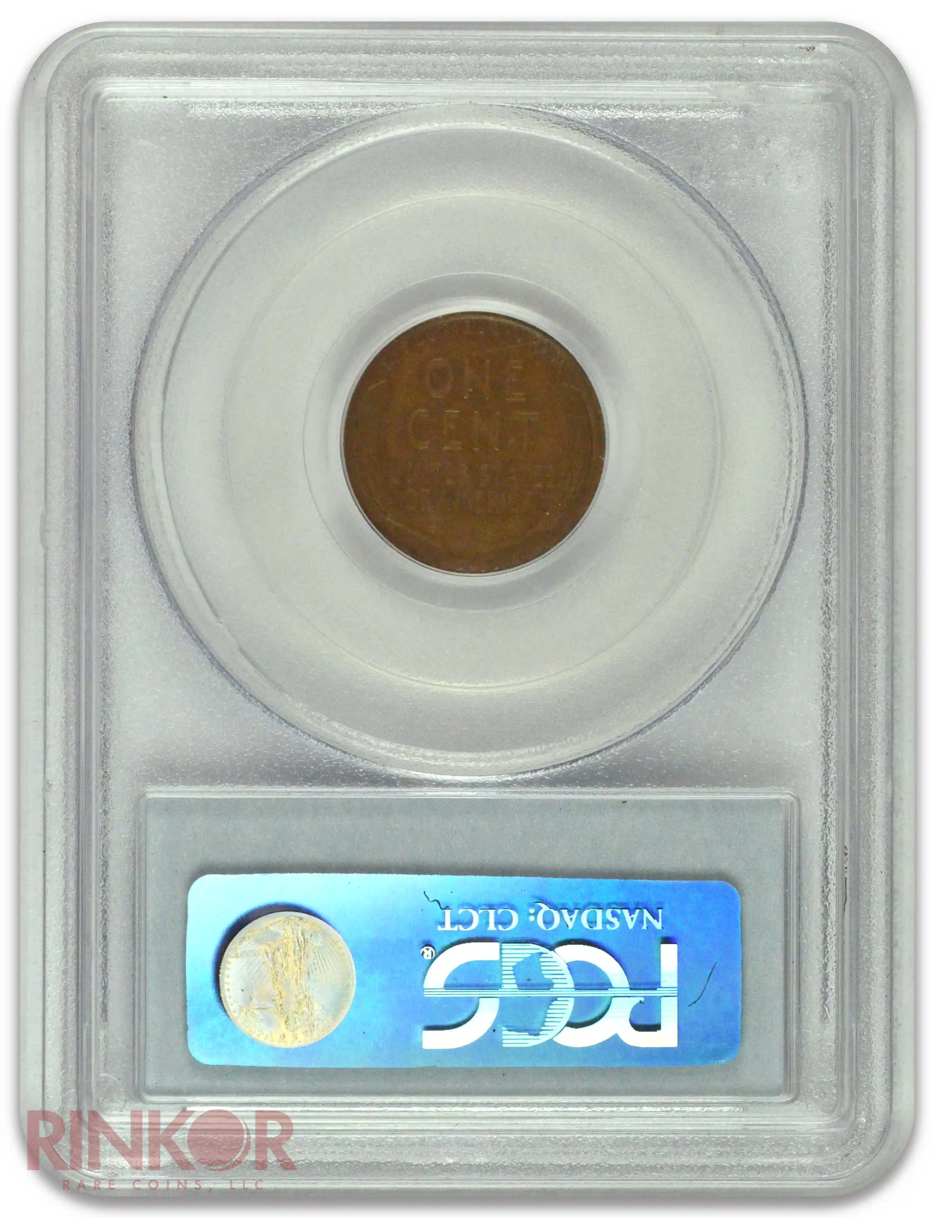 1922 No D 1C Strong Reverse Lincoln Wheat Cent PCGS AU-50