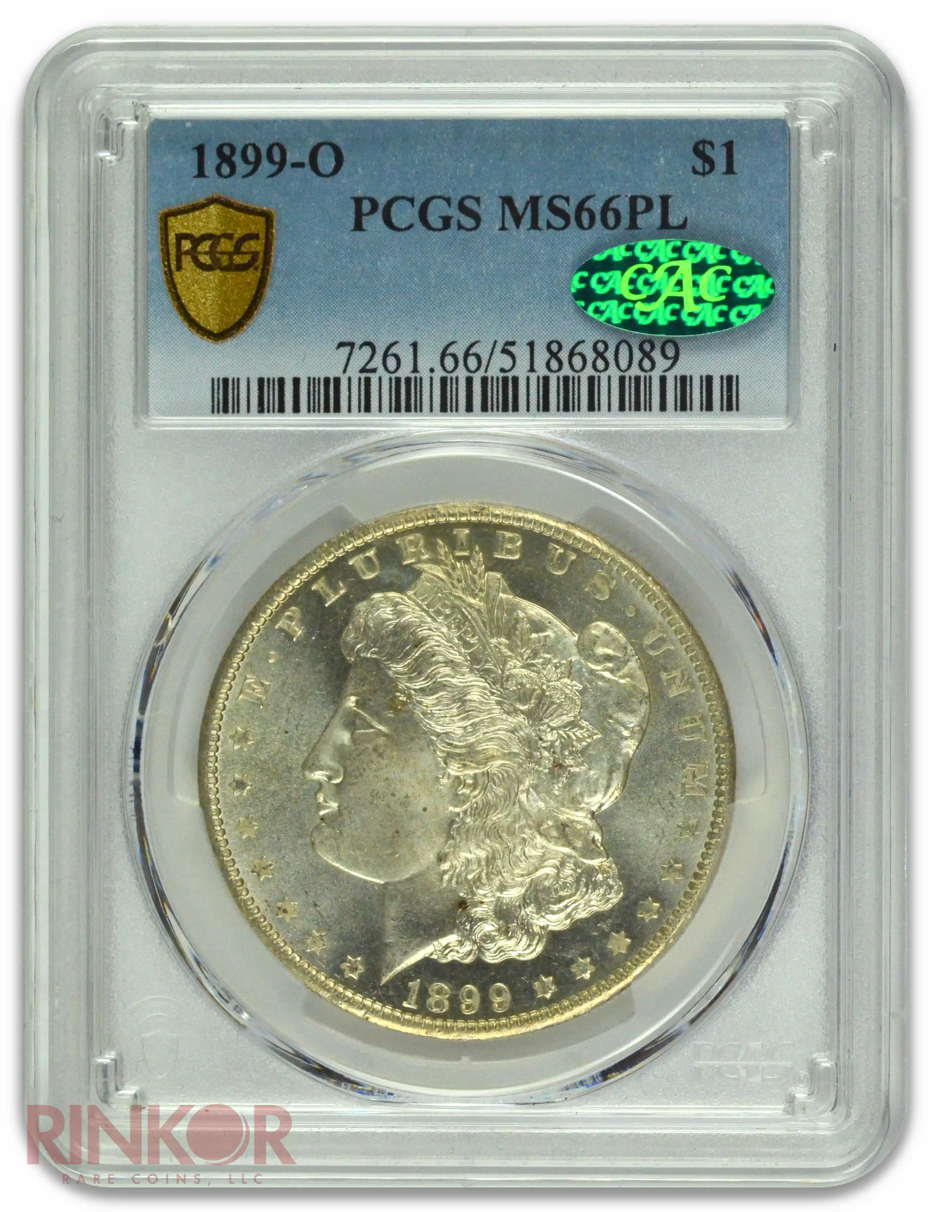 1899-O $1 Morgan Dollar PCGS MS 66 PL CAC