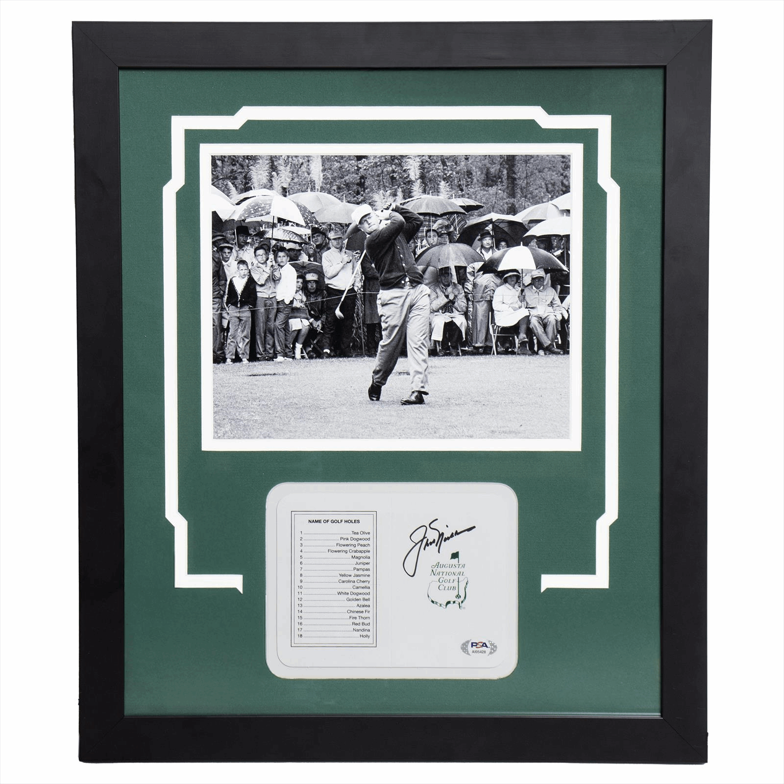Jack Nicklaus Framed Auto/Photo 