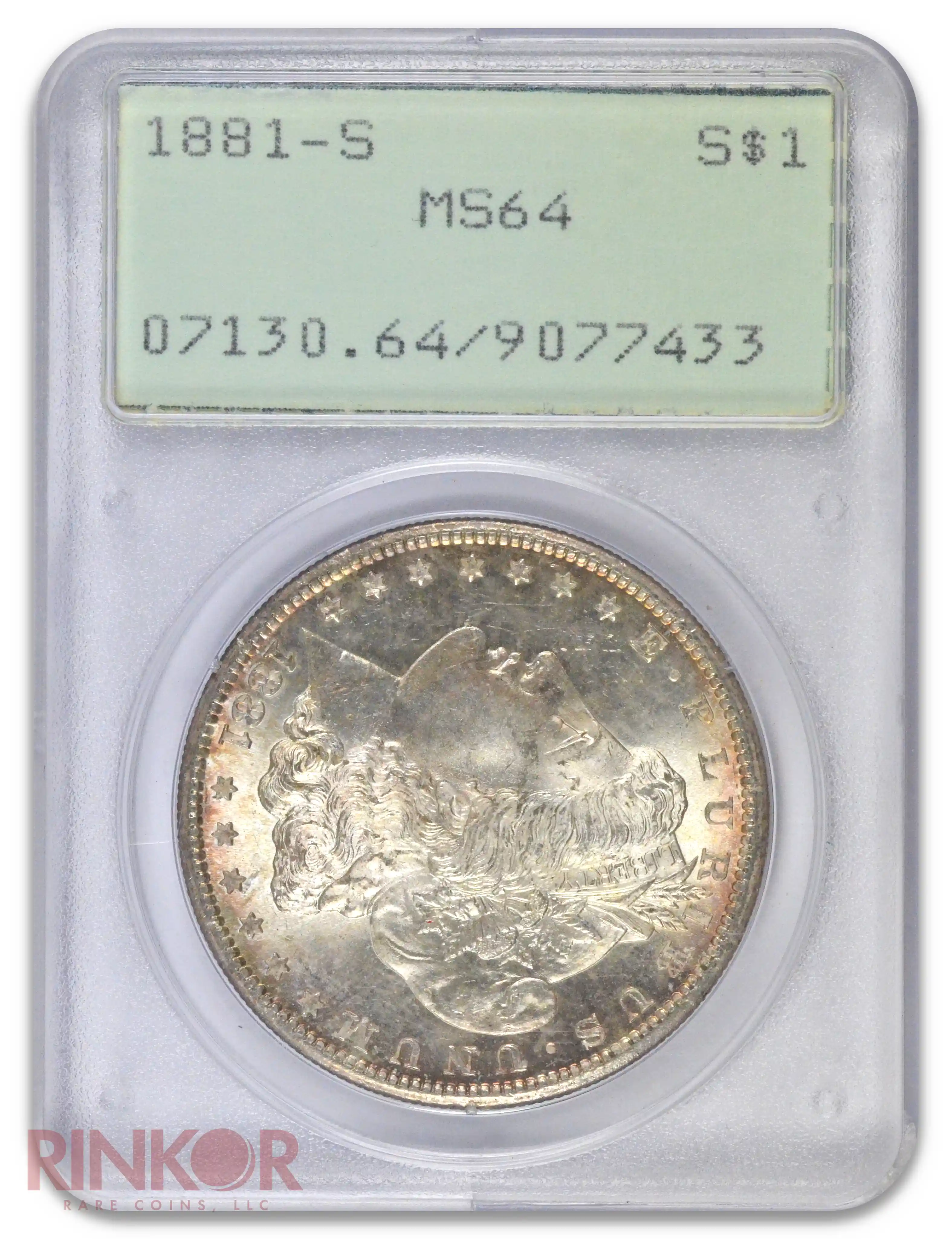 1881-S $1 Morgan Dollar PCGS MS 64