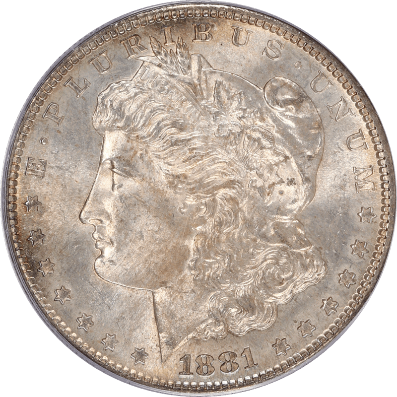 1881-S Morgan Silver Dollar $1, PCGS MS 66 - Gem BU