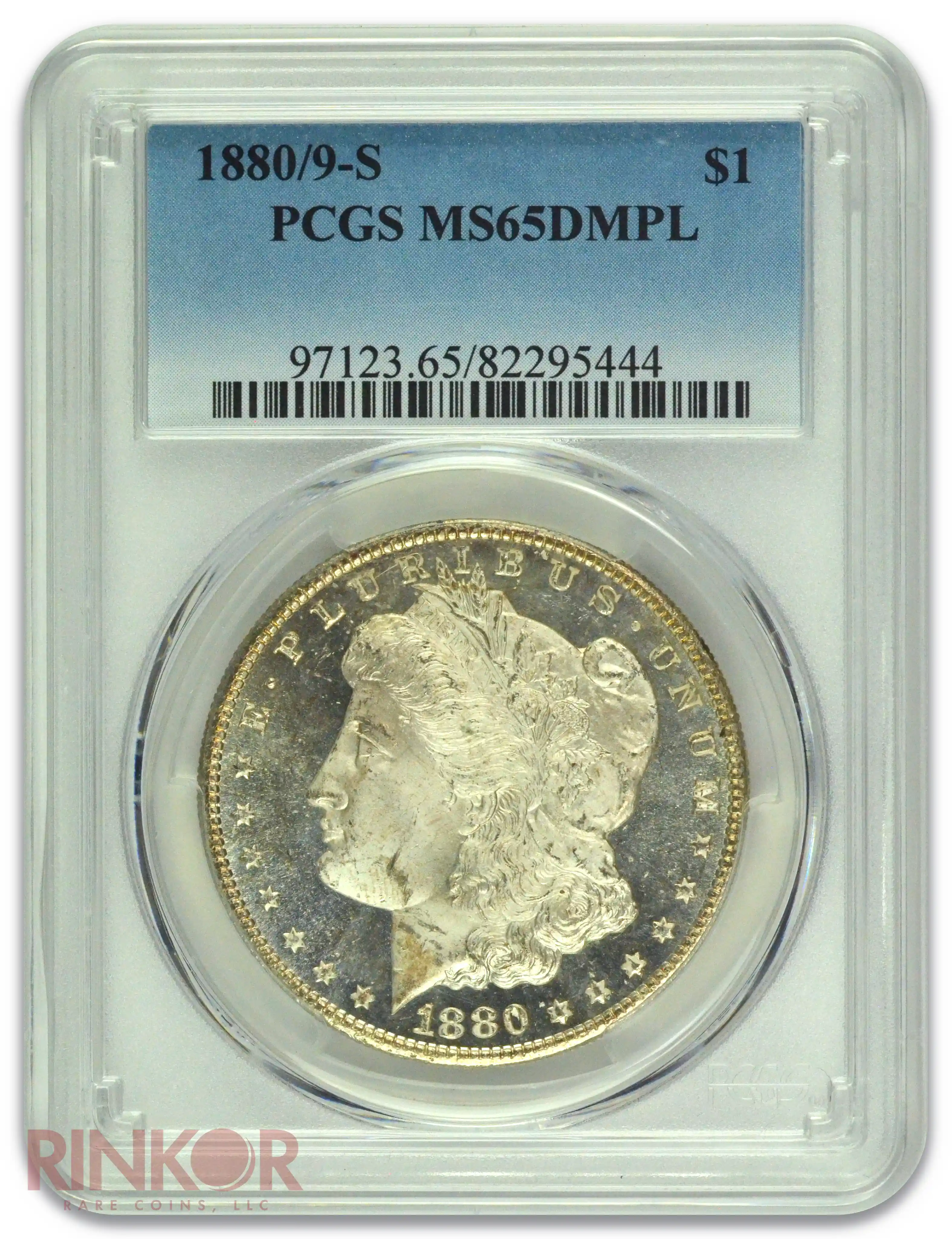 1880/9-S $1 Morgan Dollar PCGS MS 65 DMPL