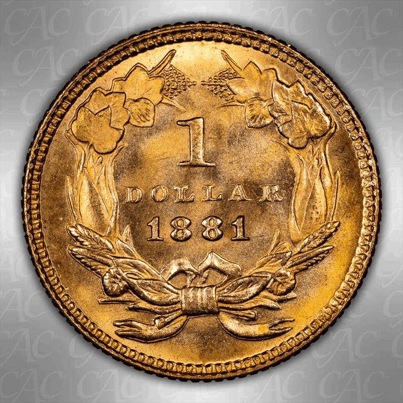 1881 G$1 CACG MS 66 