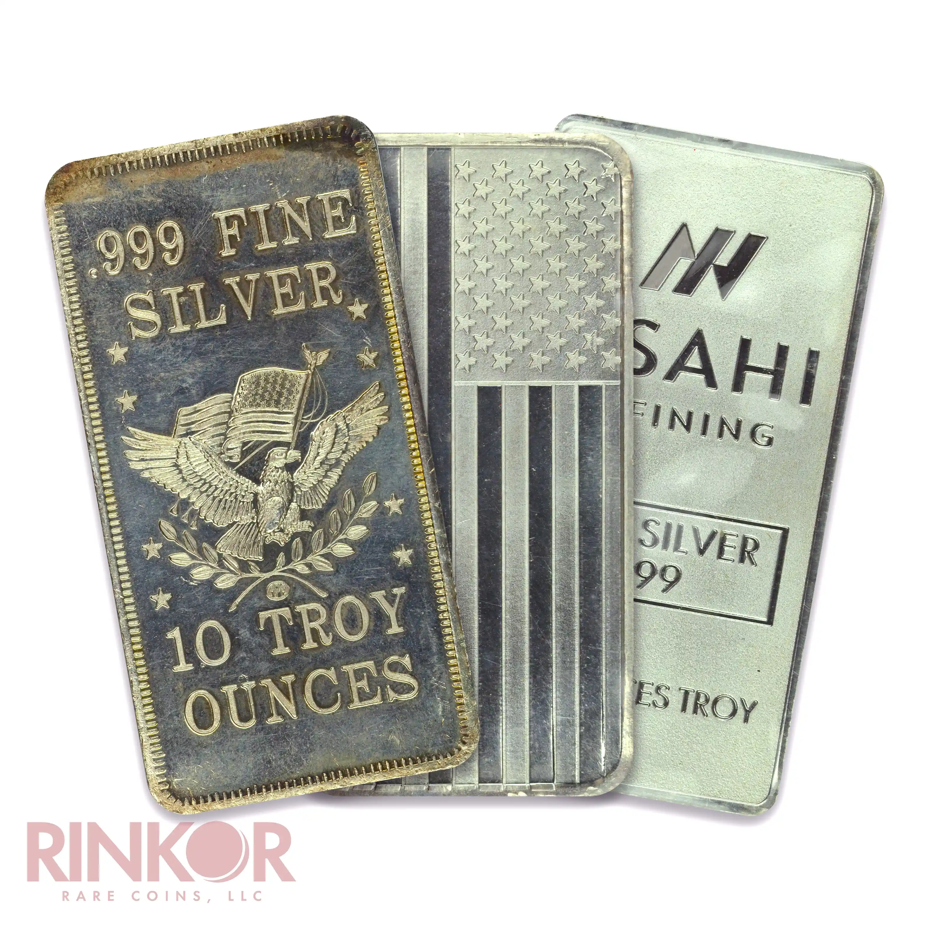 10oz Silver Bar (Assorted Brands & Designs)