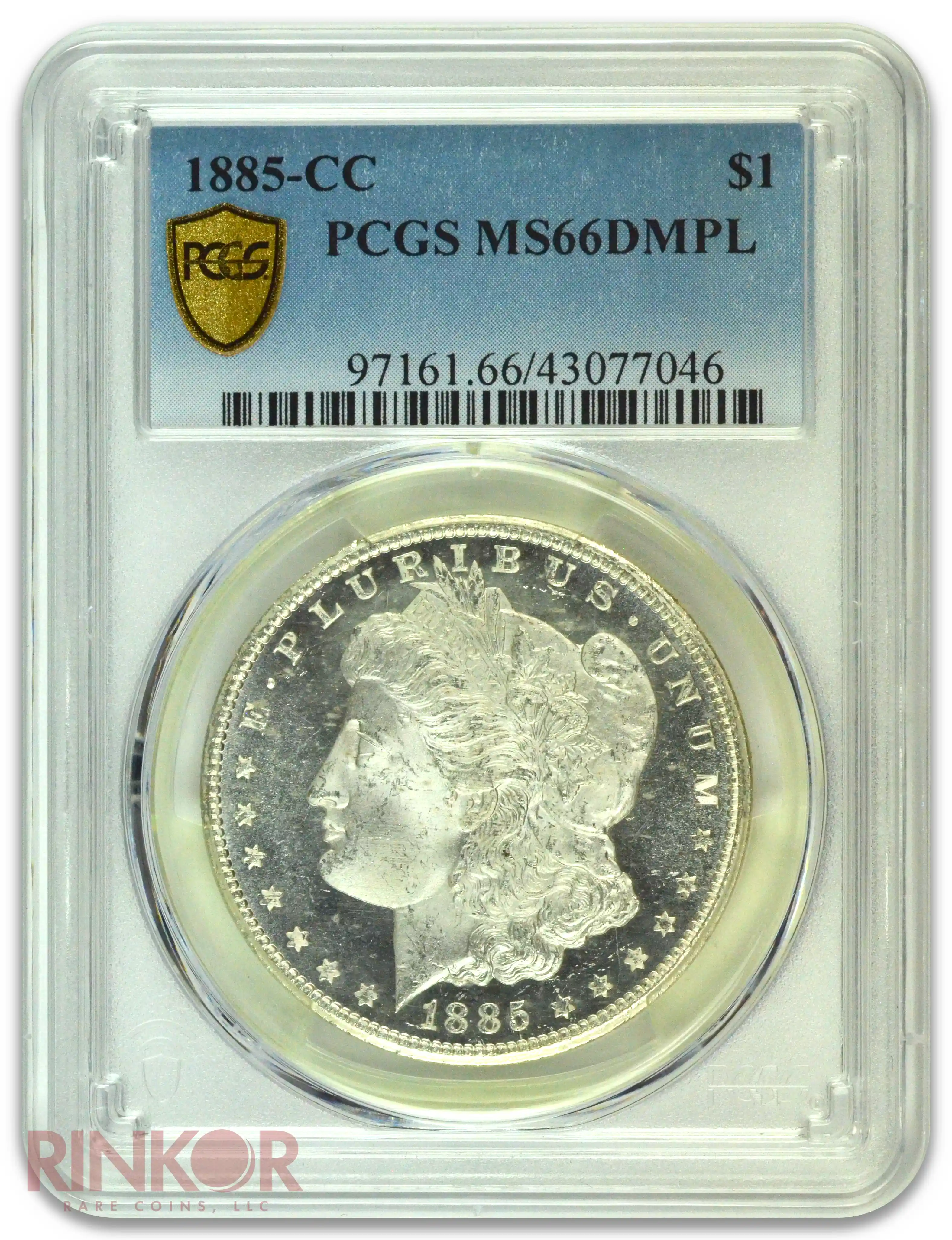 1885-CC $1 Morgan Dollar PCGS MS 66 DMPL