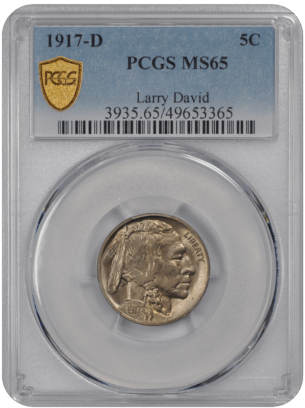 1917-D Buffalo PCGS MS 65