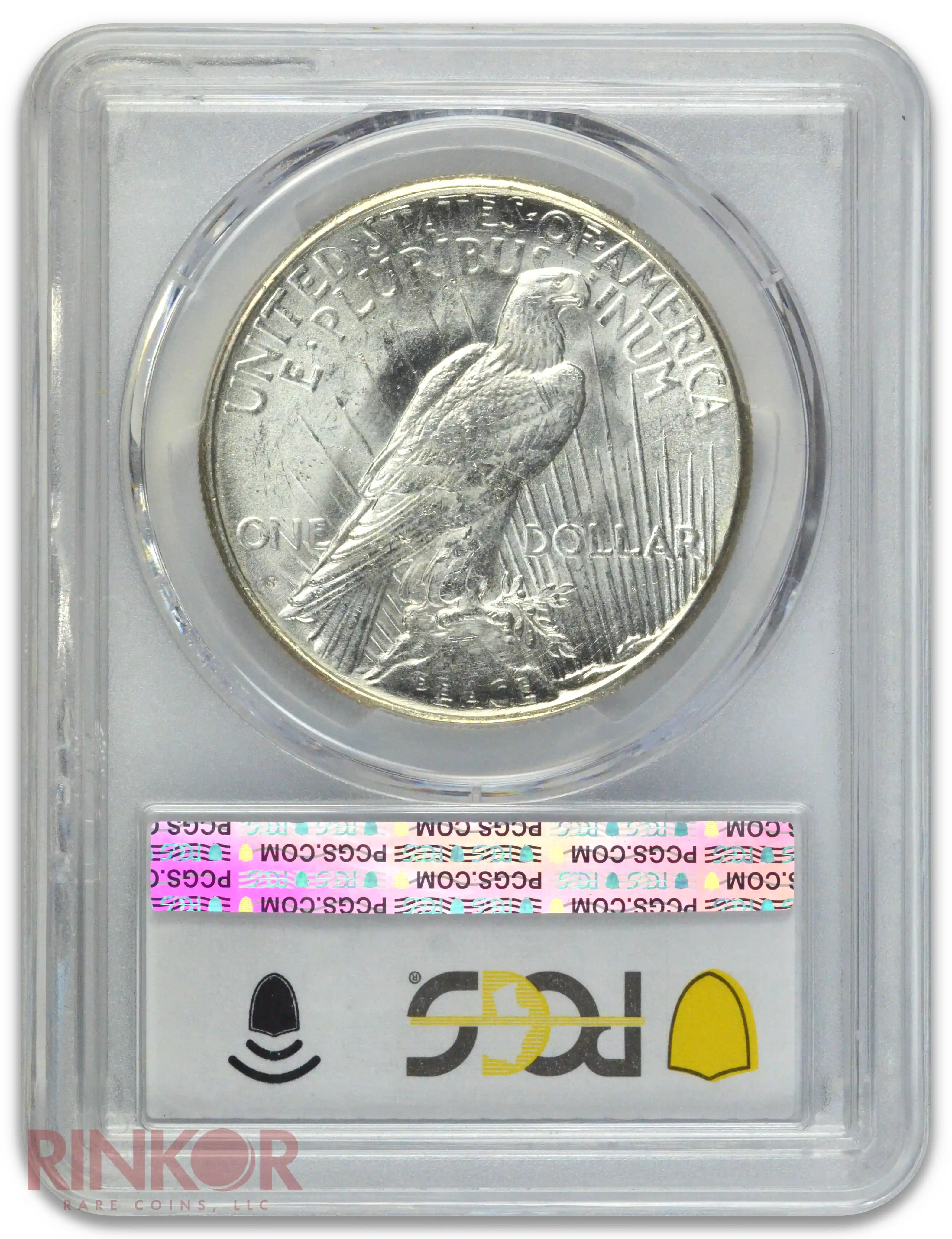 1922-S $1 Peace Dollar PCGS Reverse