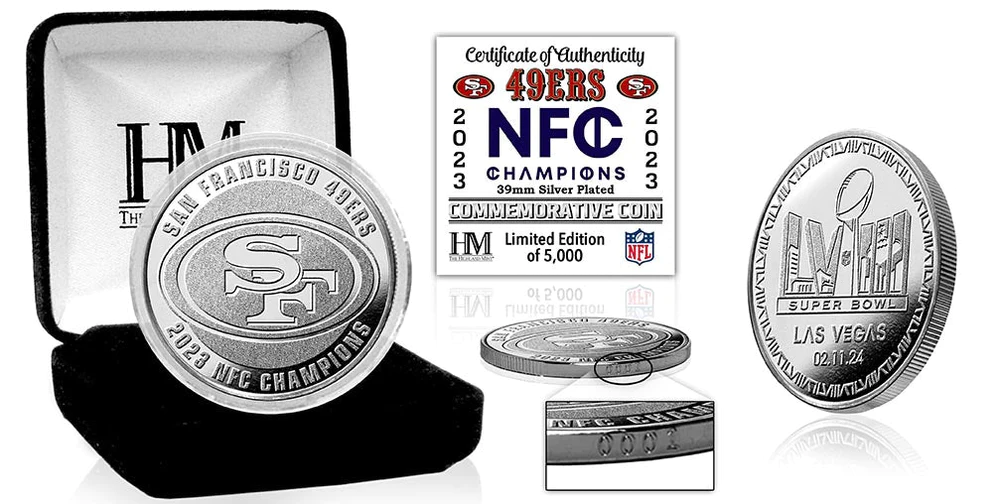 San Francisco 49ers NFC Champions Silver Coin 