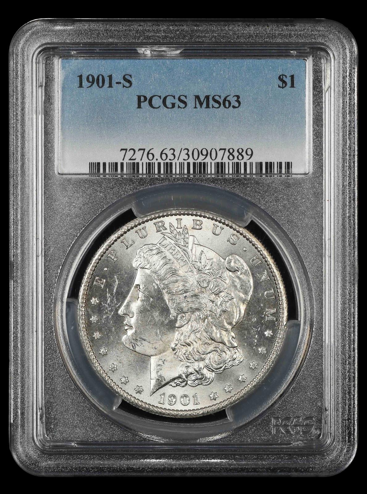 1901 S $1 PCGS  MS63