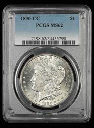 1890 CC $1 PCGS  MS62