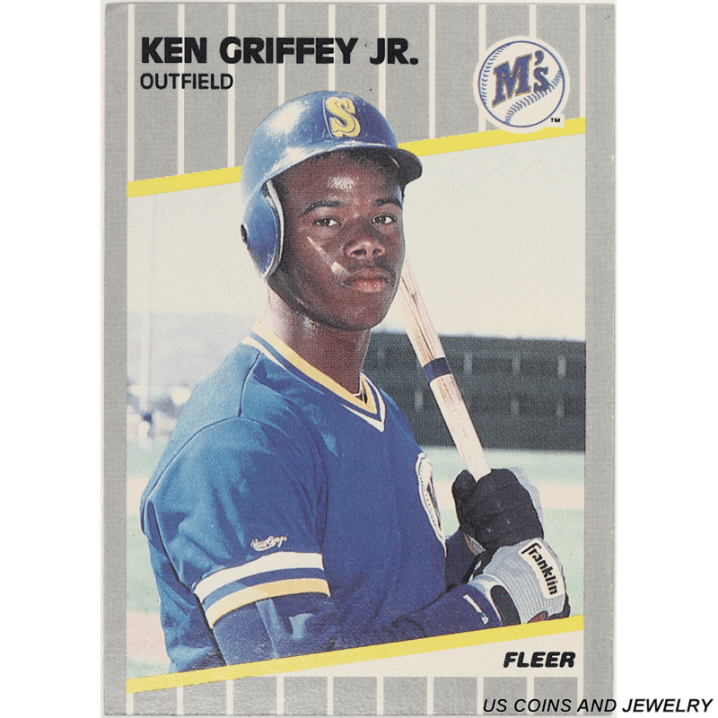 Fleer 1989 #548 Ken Griffey Jr Rookie Card 