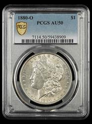 1880 O $1 PCGS  AU50
