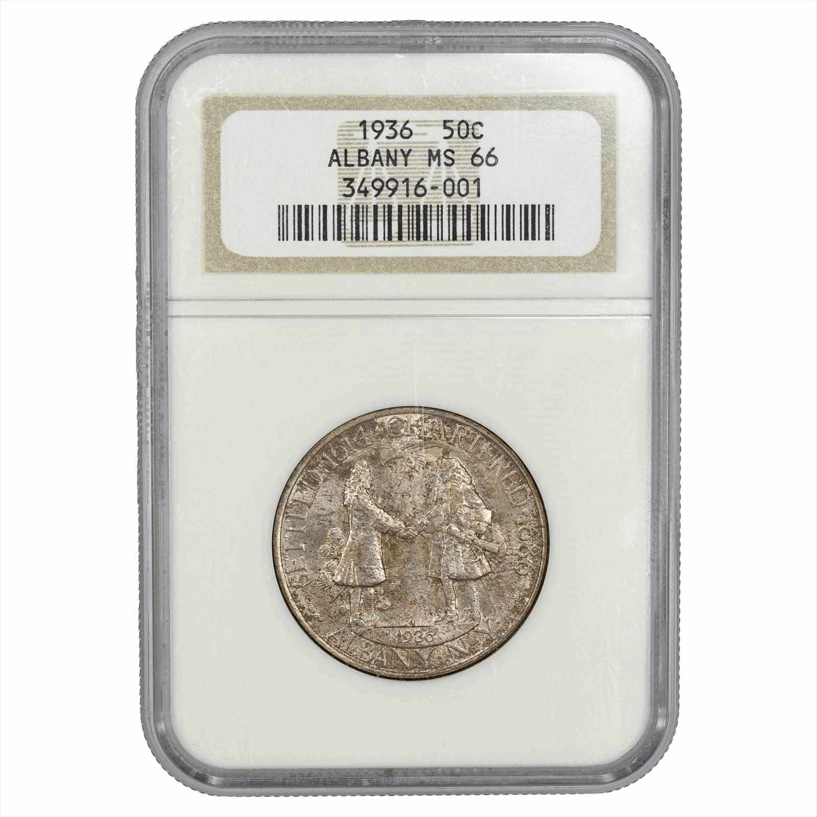 1936 Albany Commemorative Half Dollar 50C NGC MS 66