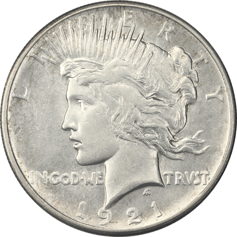 1921 Silver PEACE Dollar $1 Raw Ungraded Coin AU