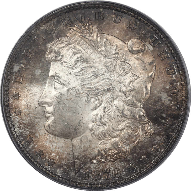 1879-S Morgan Silver Dollar, PCGS MS65 - Original Rim Toning