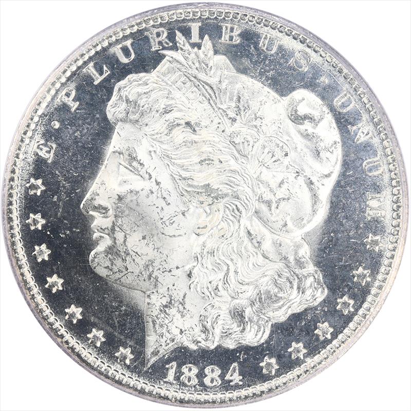 1884-CC Morgan PCGS MS 63 DMPL  - Nice Lustrous Coin