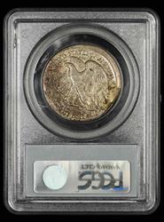 1942 50C Mint Error Uncentered Broadstrike PCGS AU53