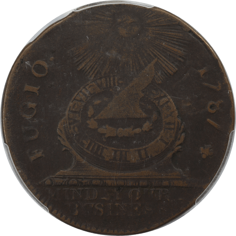 1787 Fugio Cent, No Cinquefoils Cross After Date, 1c PCGS VF-25 - Robert Ayers Collection
