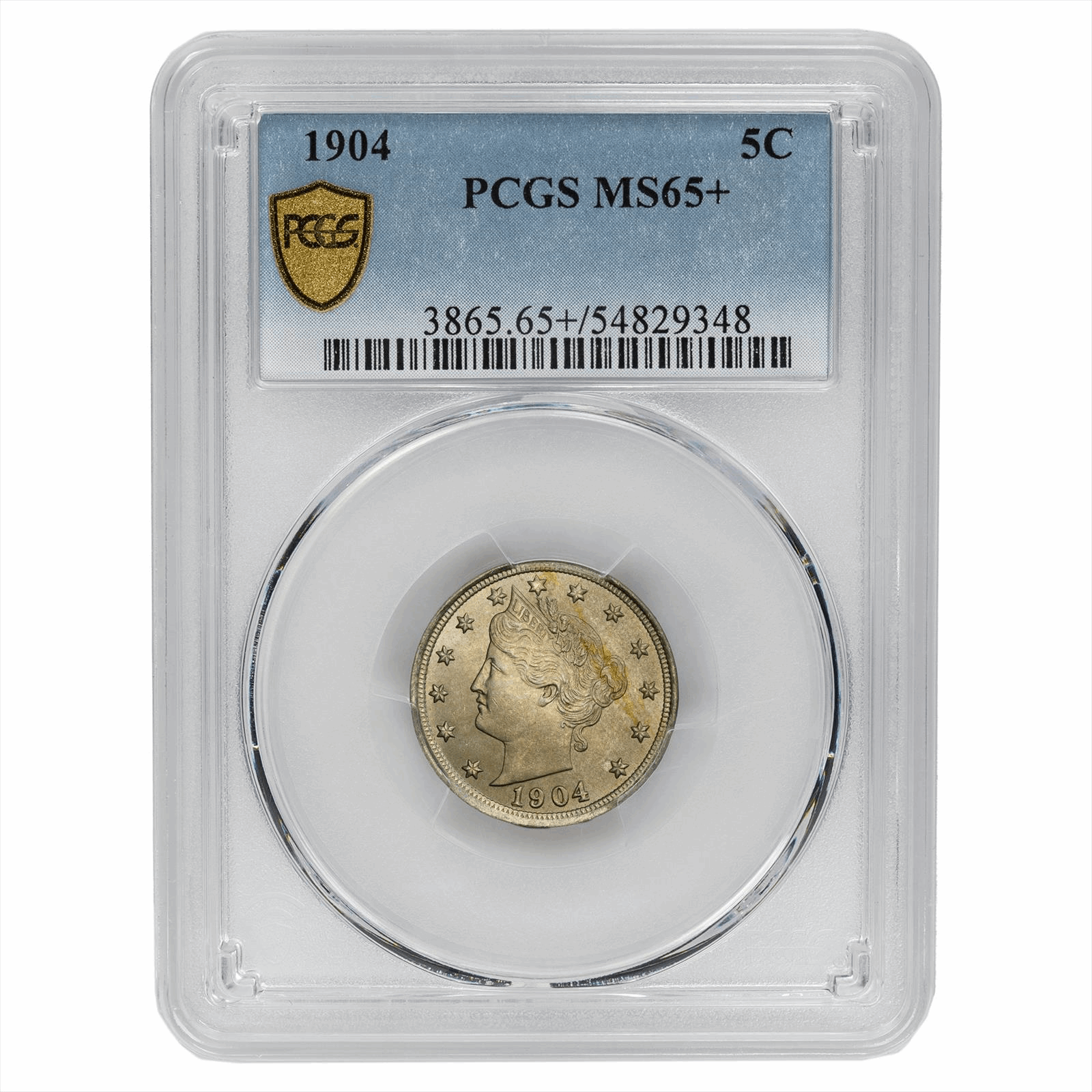 1904 Liberty Nickel 5C PCGS MS 65+