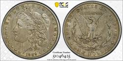 1889-CC $1 PCGS AU-50 CAC