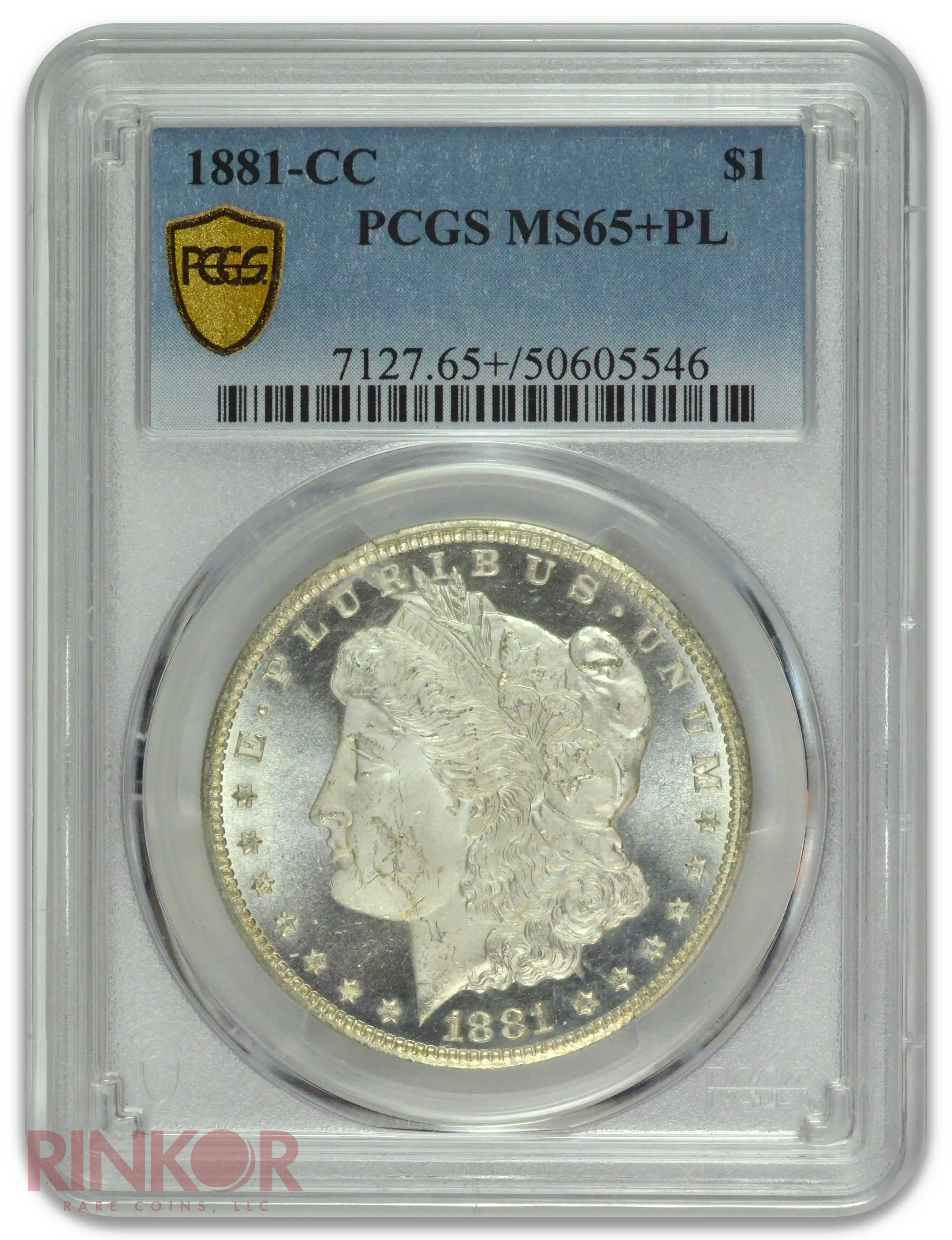 1881-CC $1 Morgan Dollar PCGS MS 65+ PL