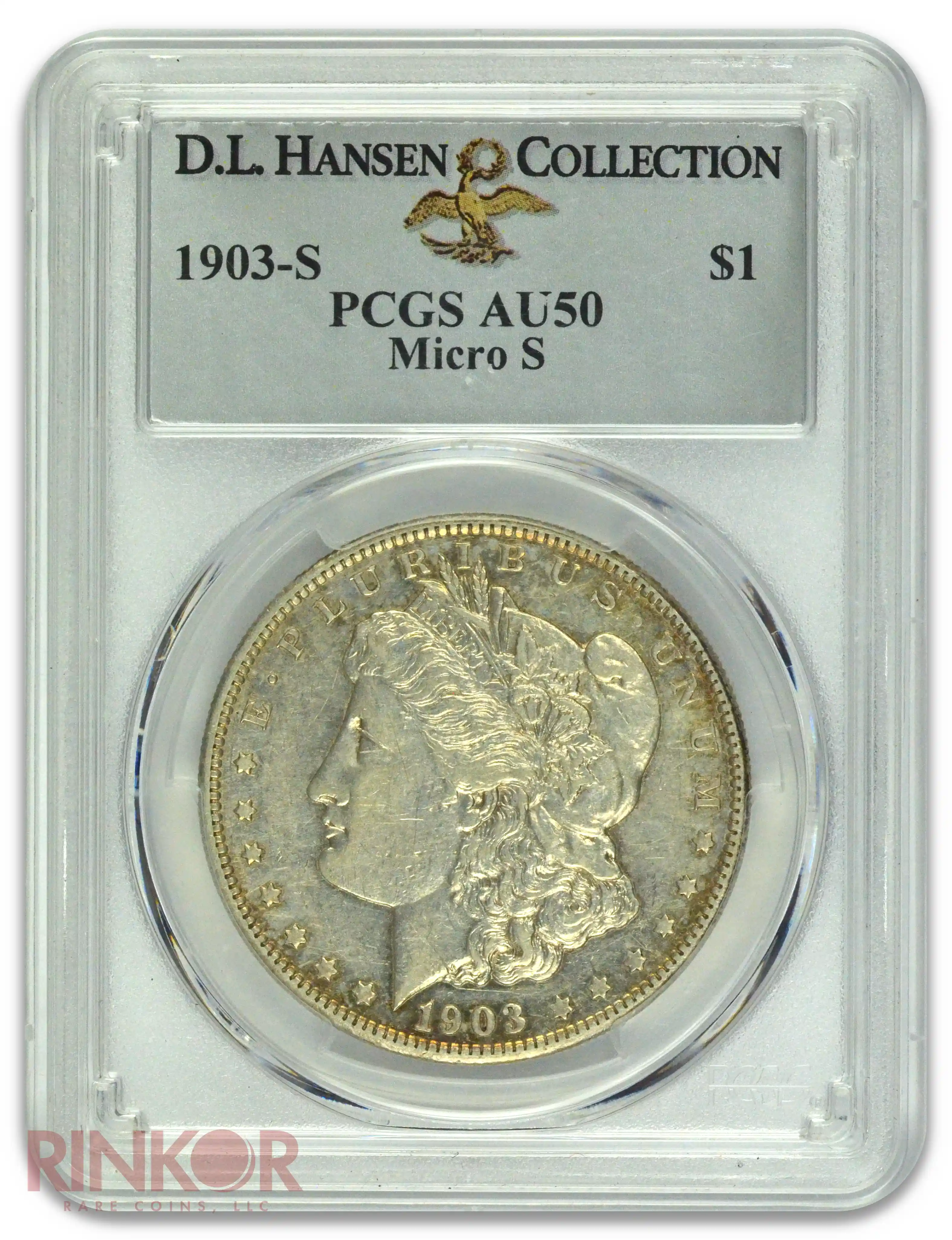 1903-S $1 Micro S Morgan Dollar PCGS AU-50