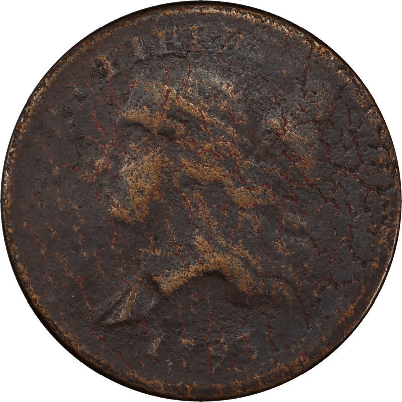 1793 Liberty Cap Half Cent 1/2c, PCGS VF Detail - Head Facing Left