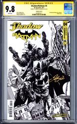 Shadow/Batman #4 DC-Dynamite 2017 Signed by Johnny Desjardins CGC 9.8